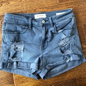 High waisted ripped shorts PACSUN shortie stretch
